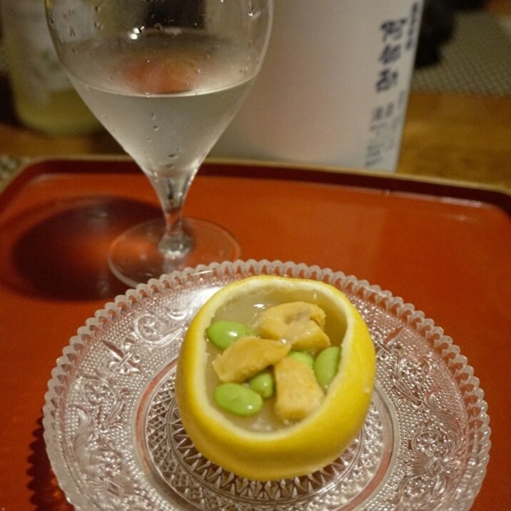 【宮城食材】ホヤと枝豆の小夏寒